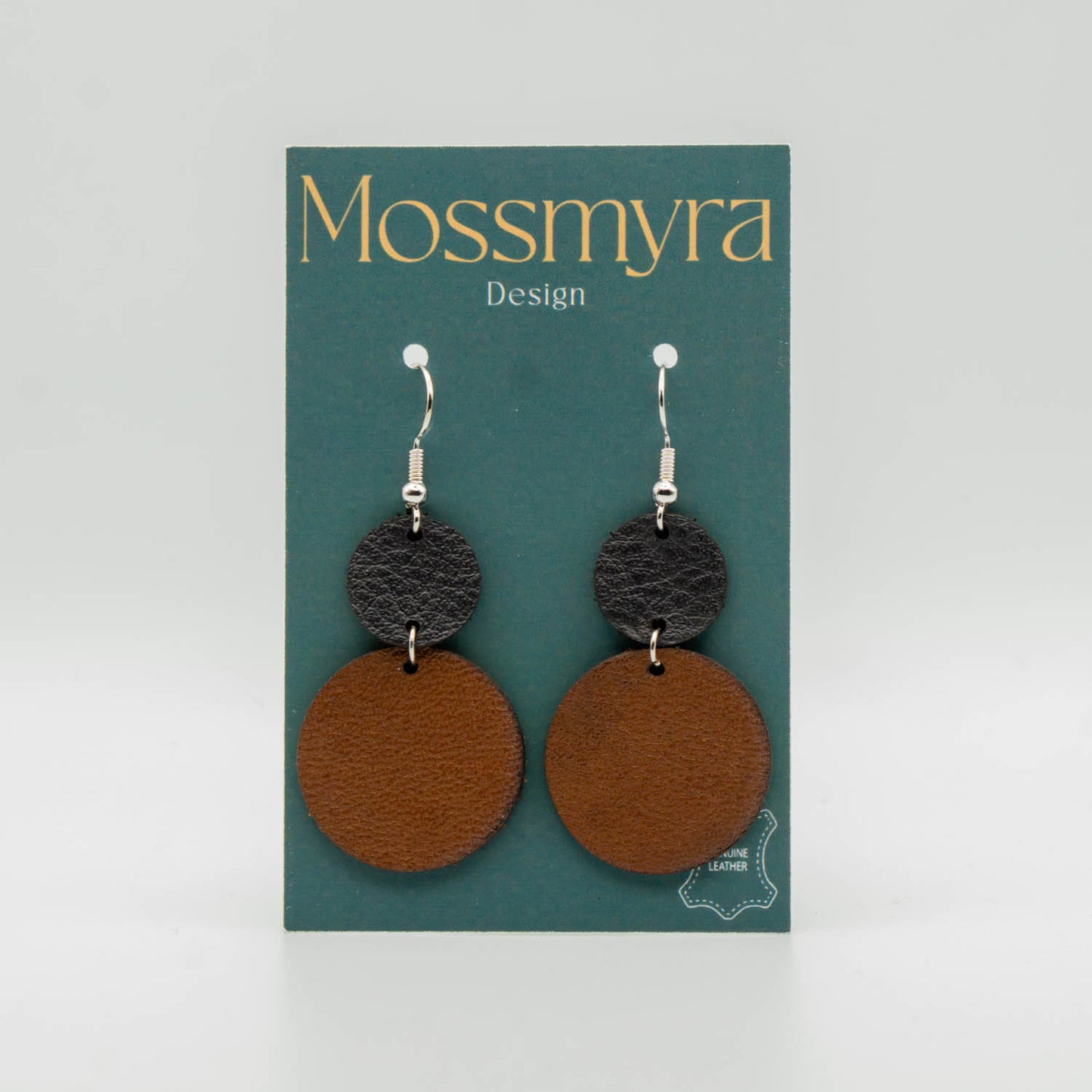 Runda bruna och svarta